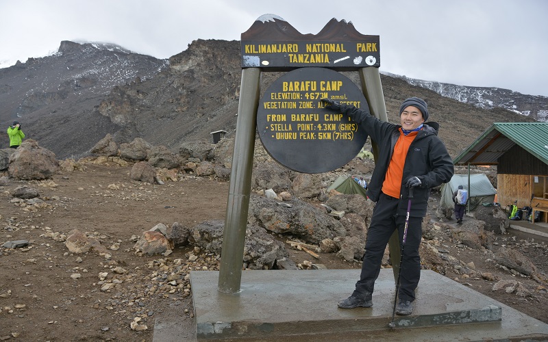 6-day Machame route - Barafu Camp